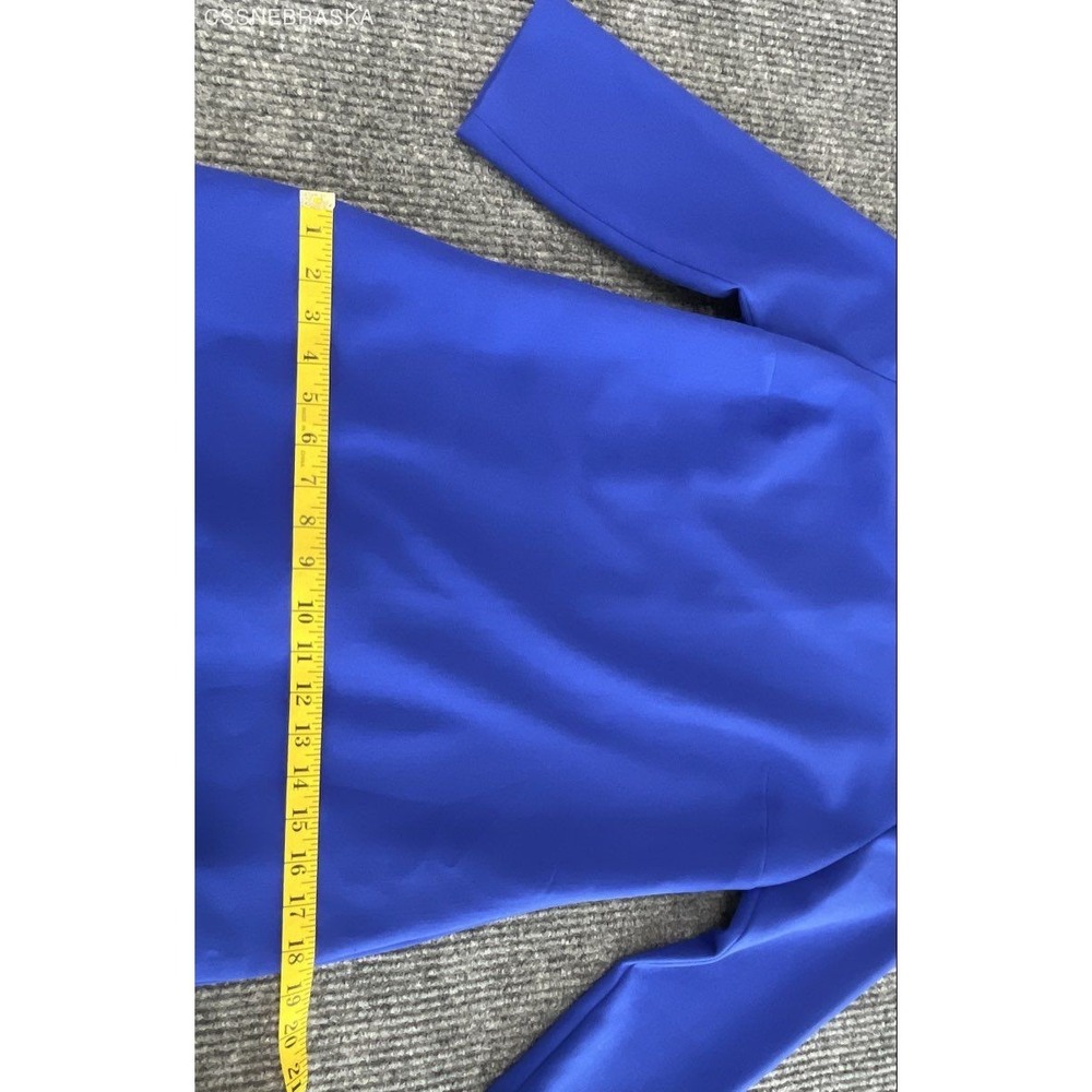 Banana Republic Women's Royal Blue Boat Neck Shoulder Button Dress Sz 2 - Picture 8 of 10
